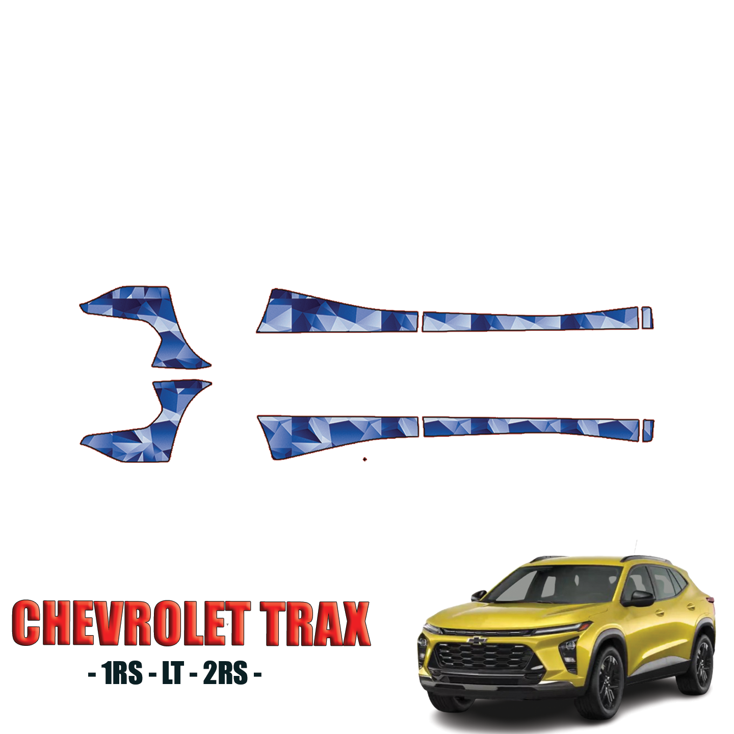 2024-2025 Chevrolet Trax Precut Paint Protection Kit – Rocker Panels
