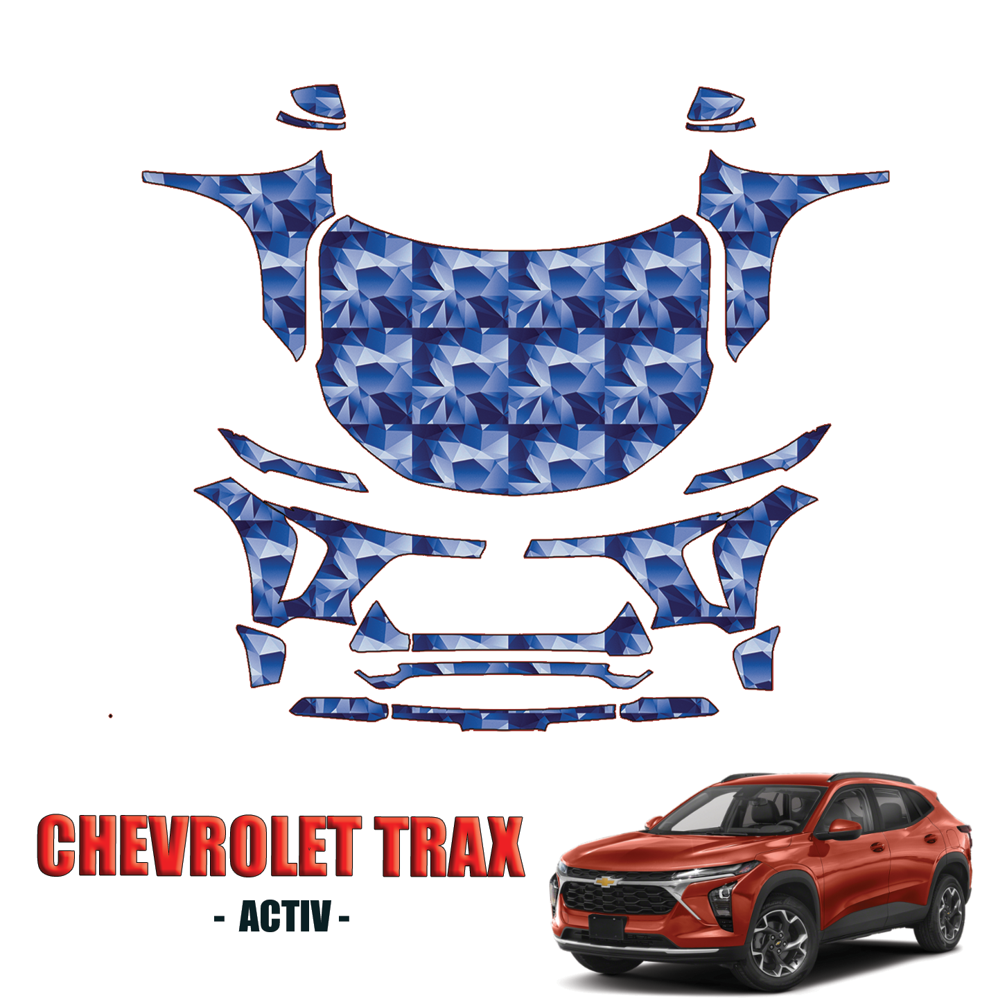 2024-2025 Chevrolet Trax Precut Paint Protection PPF Kit – Full Front