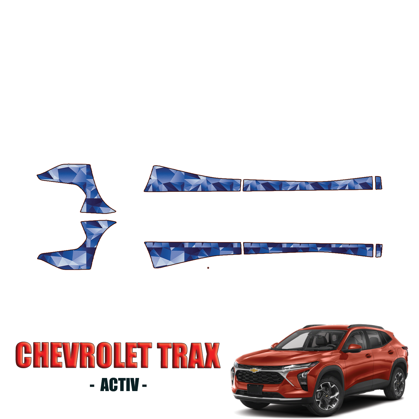 2024-2025 Chevrolet Trax Activ Precut Paint Protection Kit PPF – Rocker Panels
