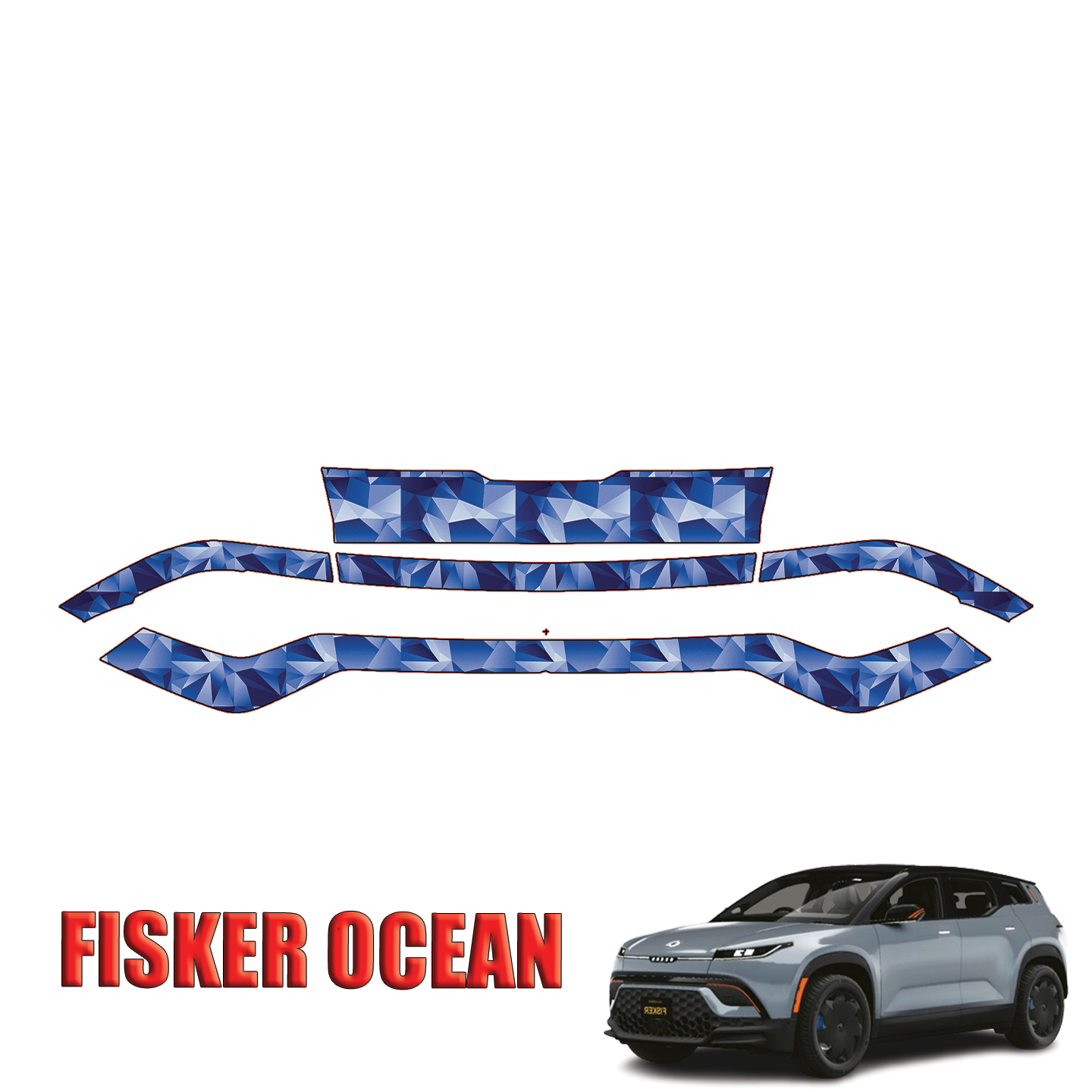 2024-2025 Fisker Ocean Precut Paint Protection Kit – Front Bumper