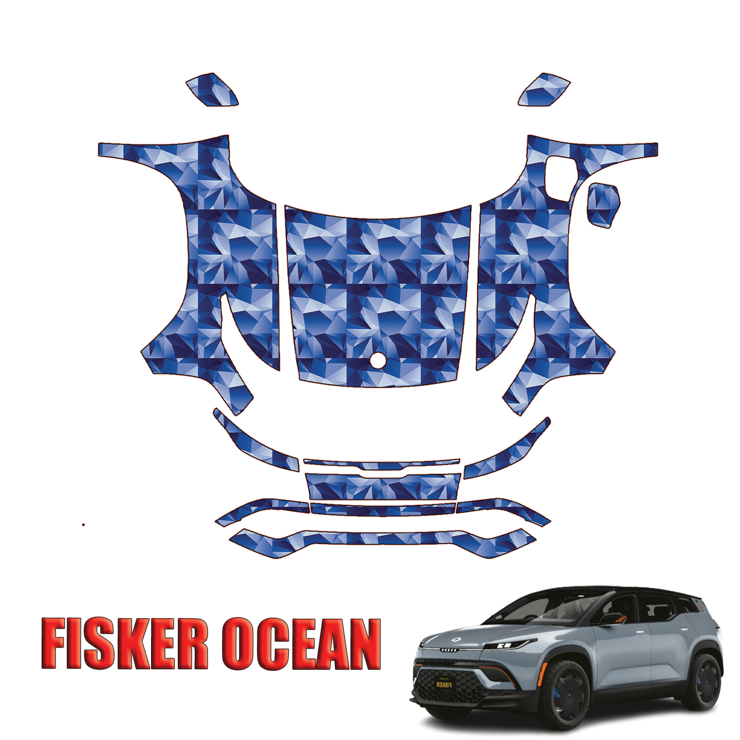 2023-2024 Fisker Ocean Precut Paint Protection PPF Kit