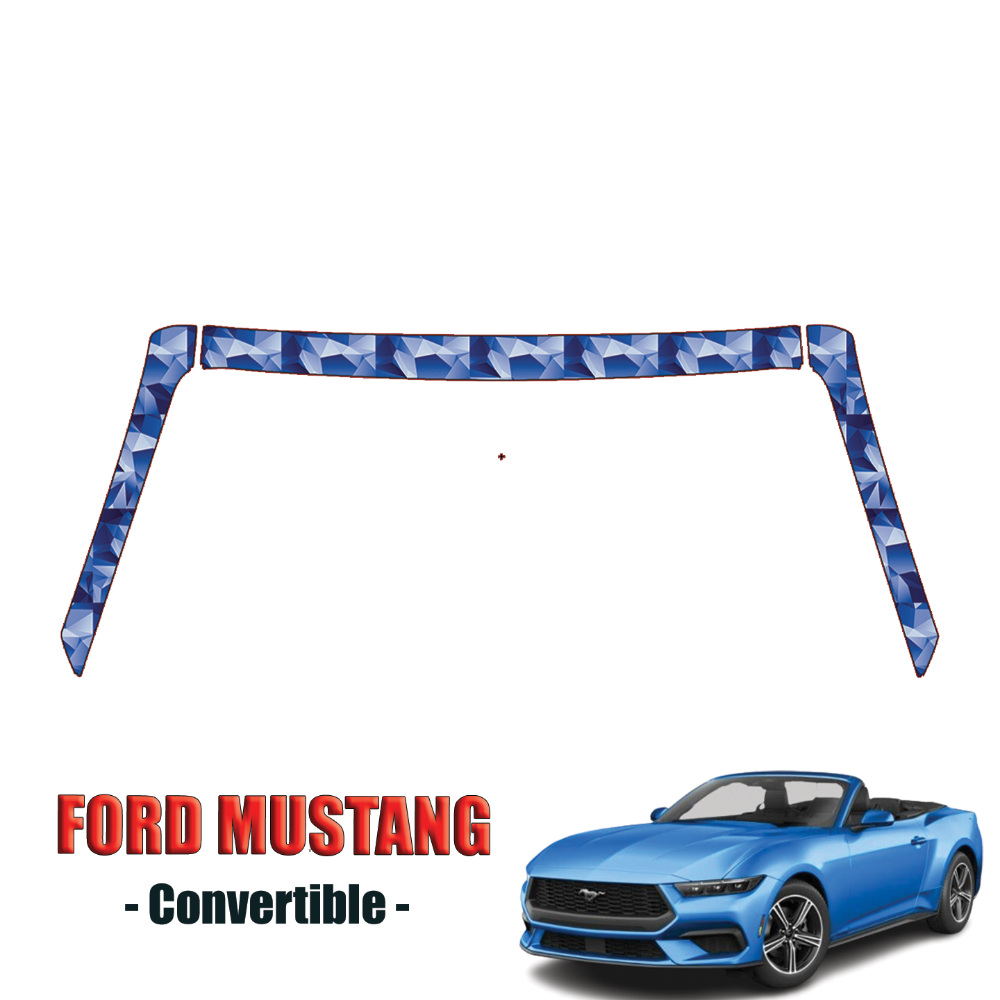 2024-2025 Ford Mustang Precut Paint Protection Kit – A Pillars