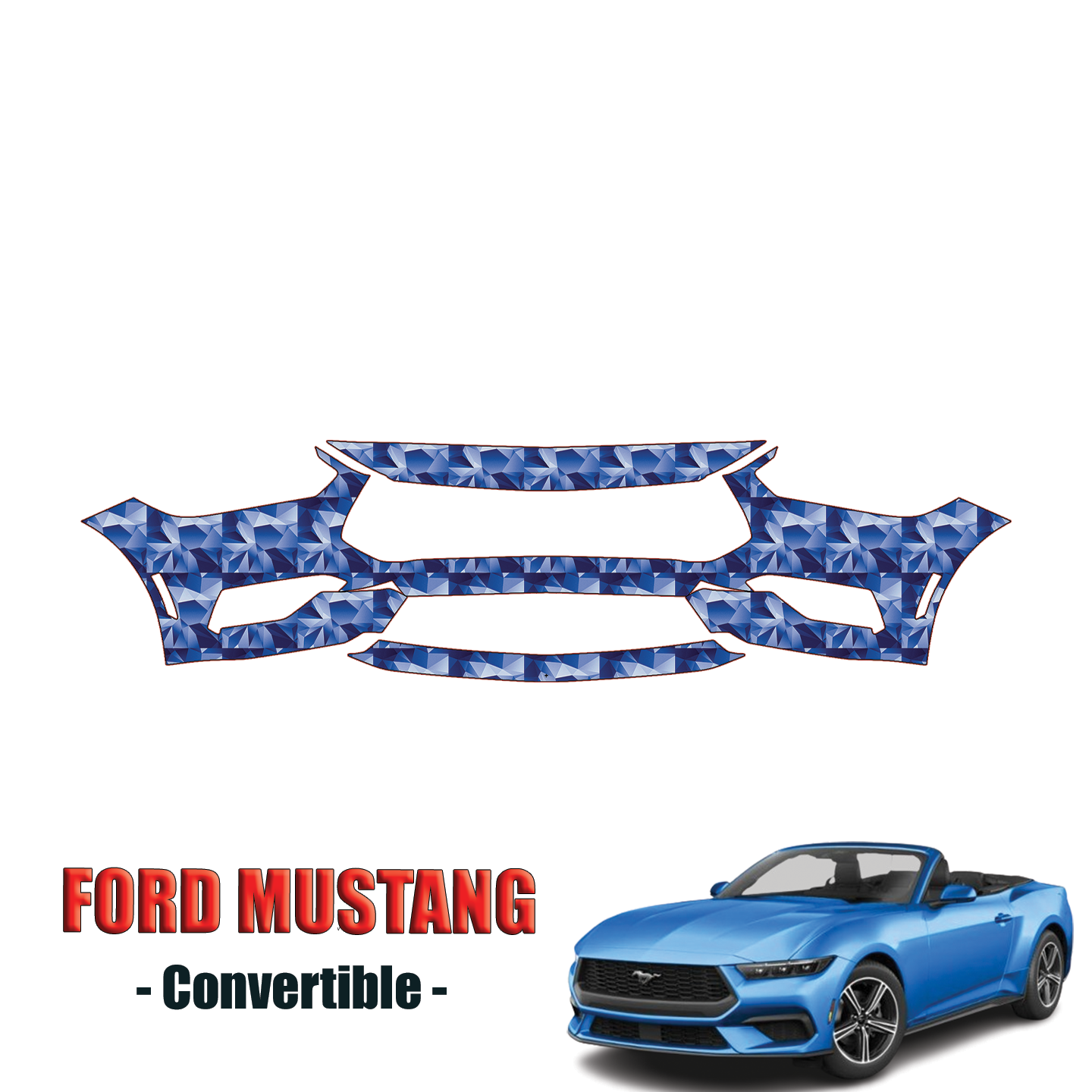 2024-2025 Ford Mustang Precut Paint Protection Kit – Front Bumper