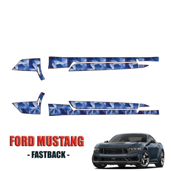 2024 Ford Mustang Fastback Precut Paint Protection Kit PPF – Rocker Panels