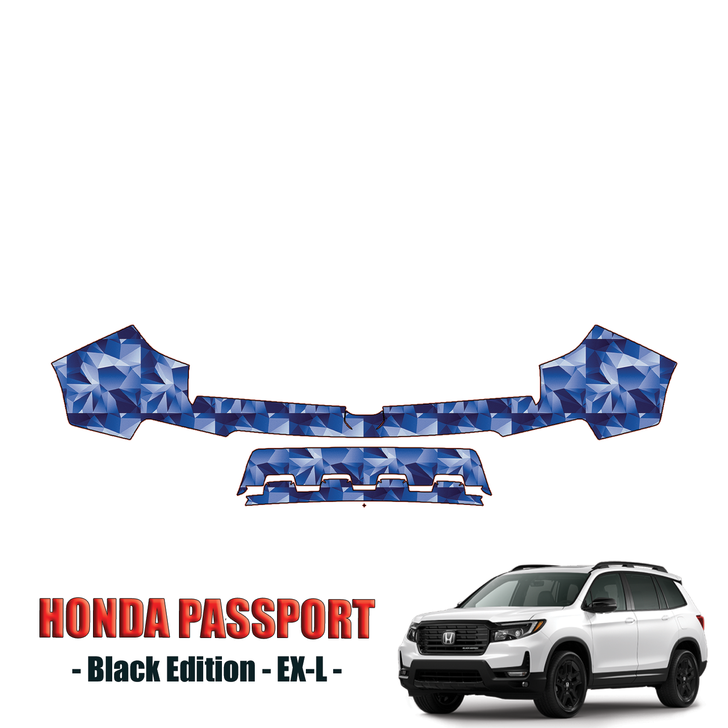 2022-2024 Honda Passport Precut Paint Protection Kit – Rear Bumper