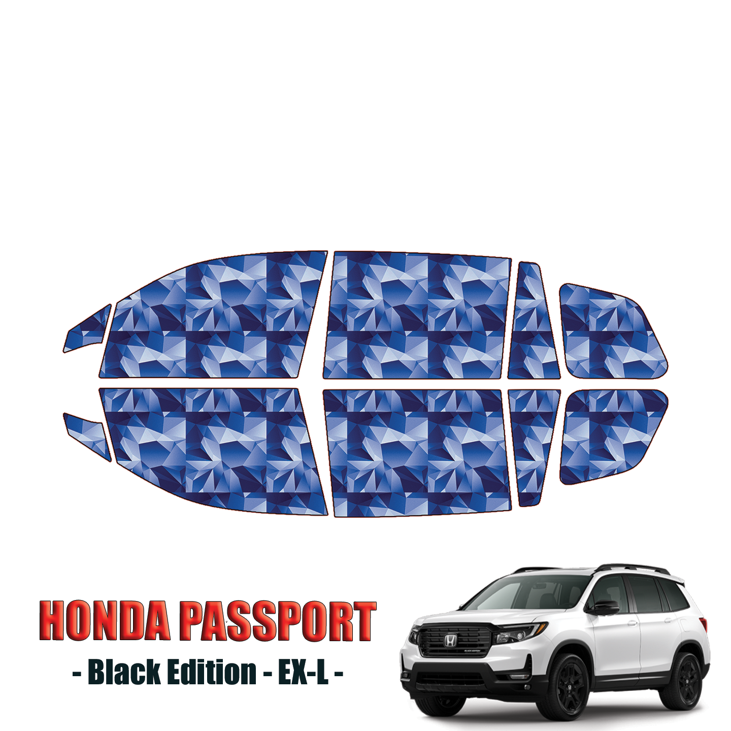 2022-2024 Honda Passport Precut Window Tint Kit Automotive Window Film