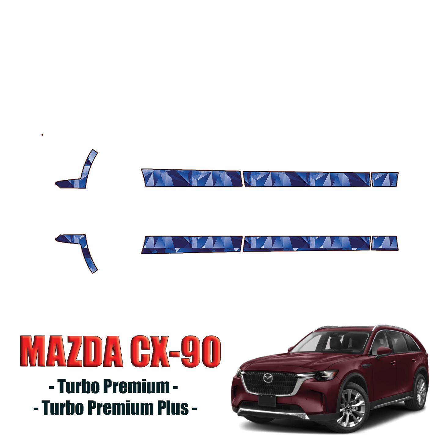 2024-2025 Mazda CX-90 Precut Paint Protection Kit PPF – Rocker Panels