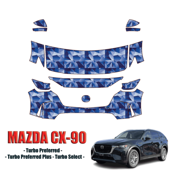 2024-2025 Mazda CX90 Precut Paint Protection PPF Kit – Partial Front