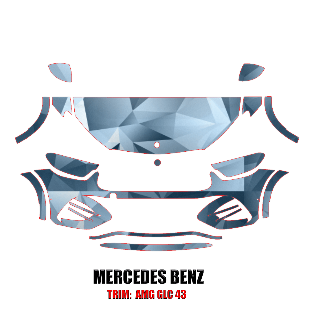 2024 Mercedes-Benz GLC Coupe 43 AMG Precut Paint Protection Kit – Partial Front