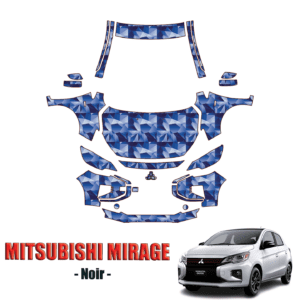 2024-2025 Mitsubishi Mirage Noir Precut Paint Protection PPF Kit – Full Front