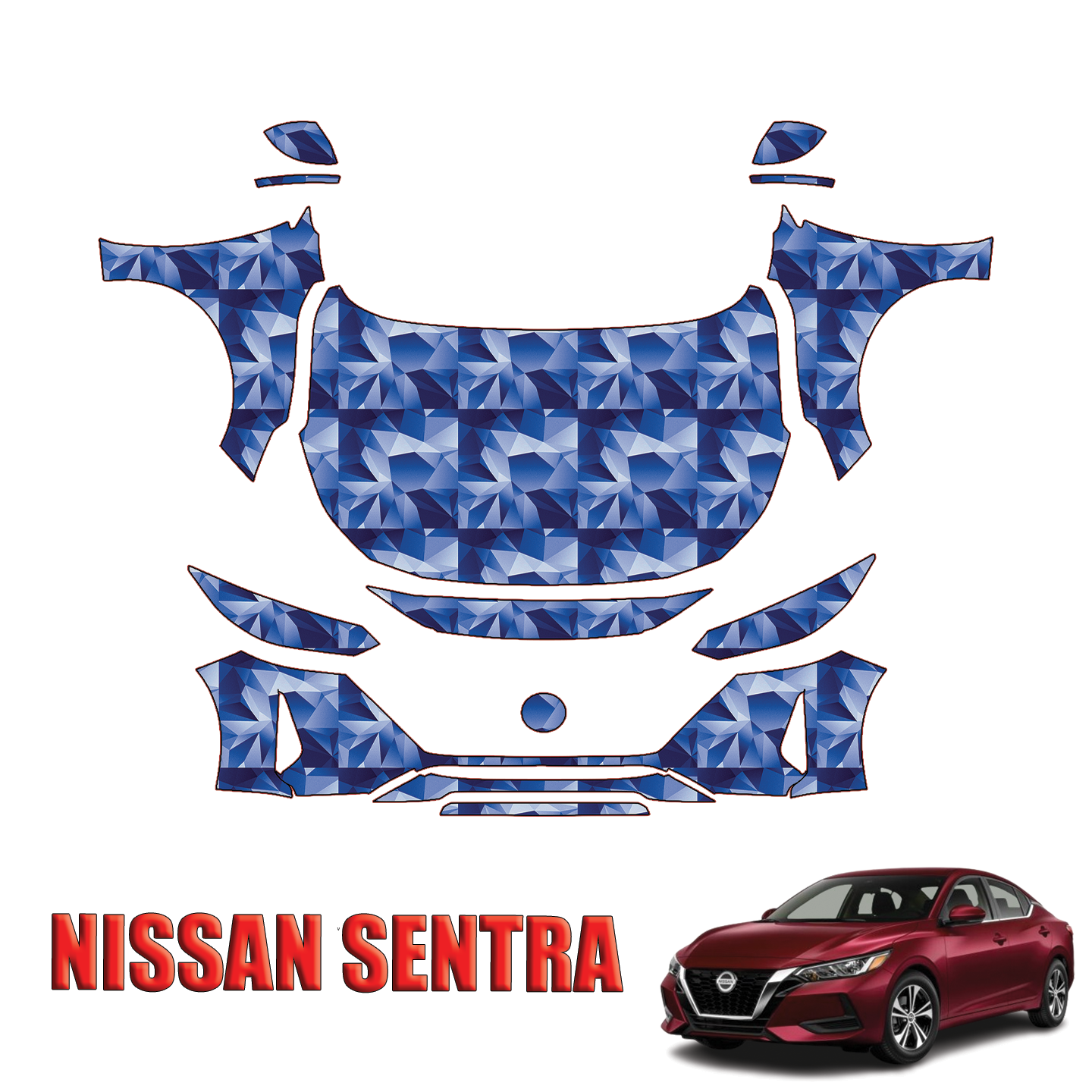 2024-2025 Nissan Sentra Precut Paint Protection PPF Kit – Full Front
