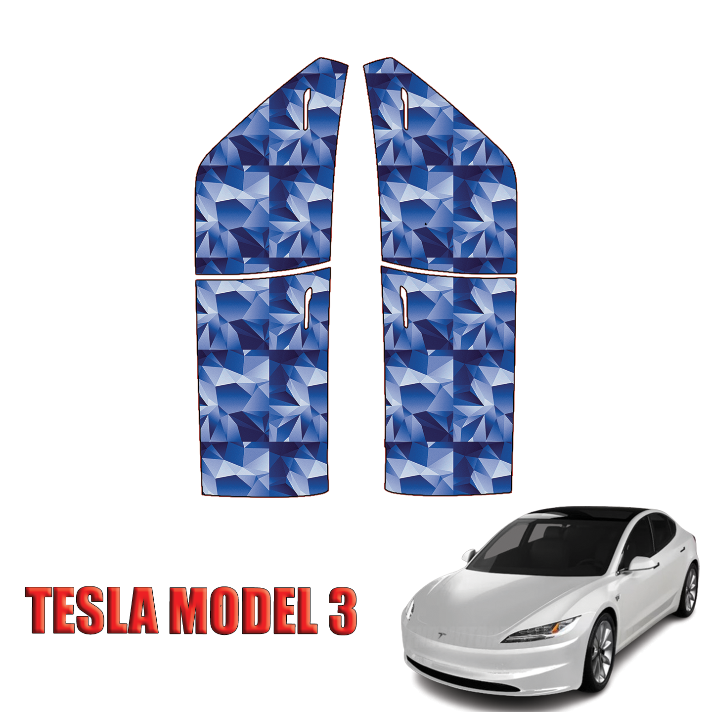 2024-2025 Tesla Model 3 Precut Paint Protection Kit – Full  Doors