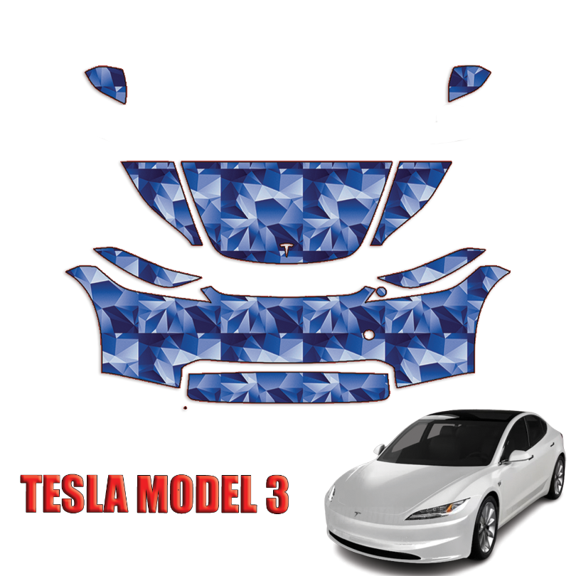 2024-2025 Tesla Model 3 Precut Paint Protection Kit – Partial Front