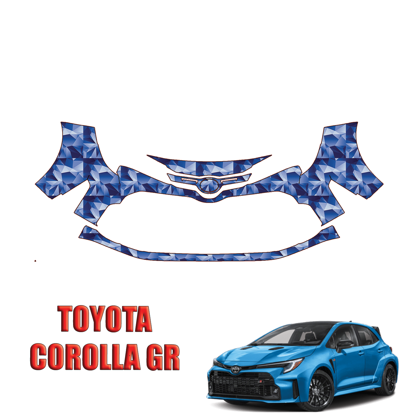 2023-2024 Toyota Corolla GR Precut Paint Protection PPF Kit – Front Bumper