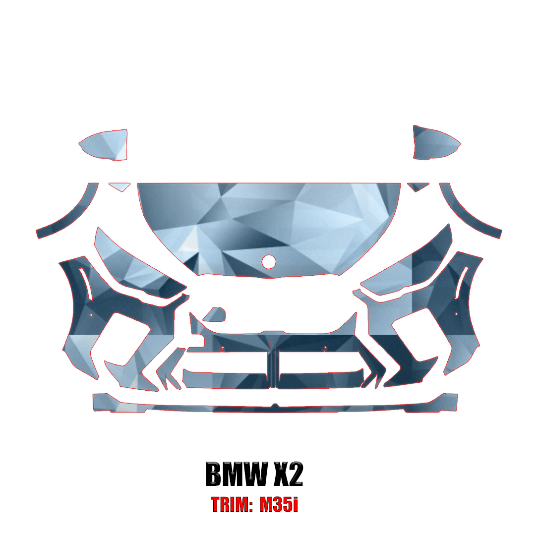 2024-2025 BMW X2 M35i Precut Paint Protection PPF Kit – Partial Front