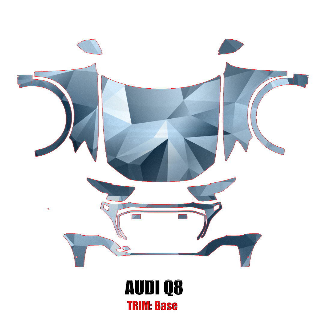 2024-2025 Audi Q8 Base Precut Paint Protection Kit – Full Front