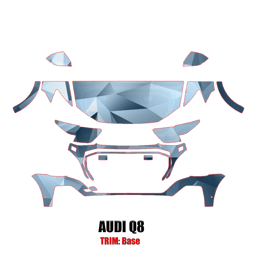 2024-2025 Audi Q8 Base Precut Paint Protection Kit – Partial Front