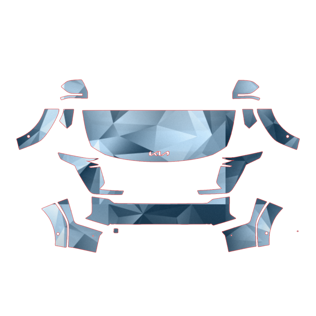 2024-2025 Kia EV9 GT-Line Precut Paint Protection PPF Kit – Partial Front