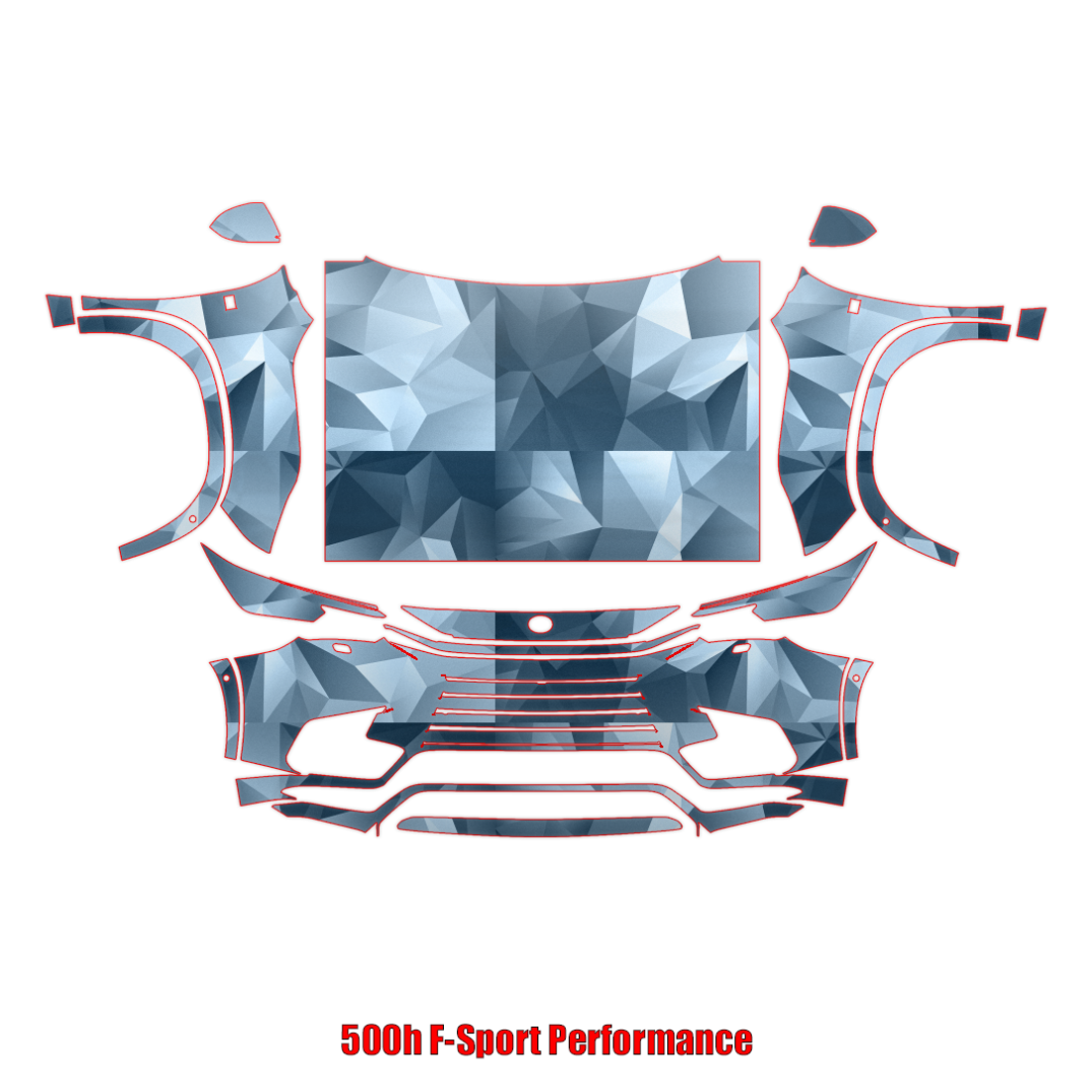 2024-2025 Lexus TX 500h F Sport Performance Precut Paint Protection Kit – Full Front