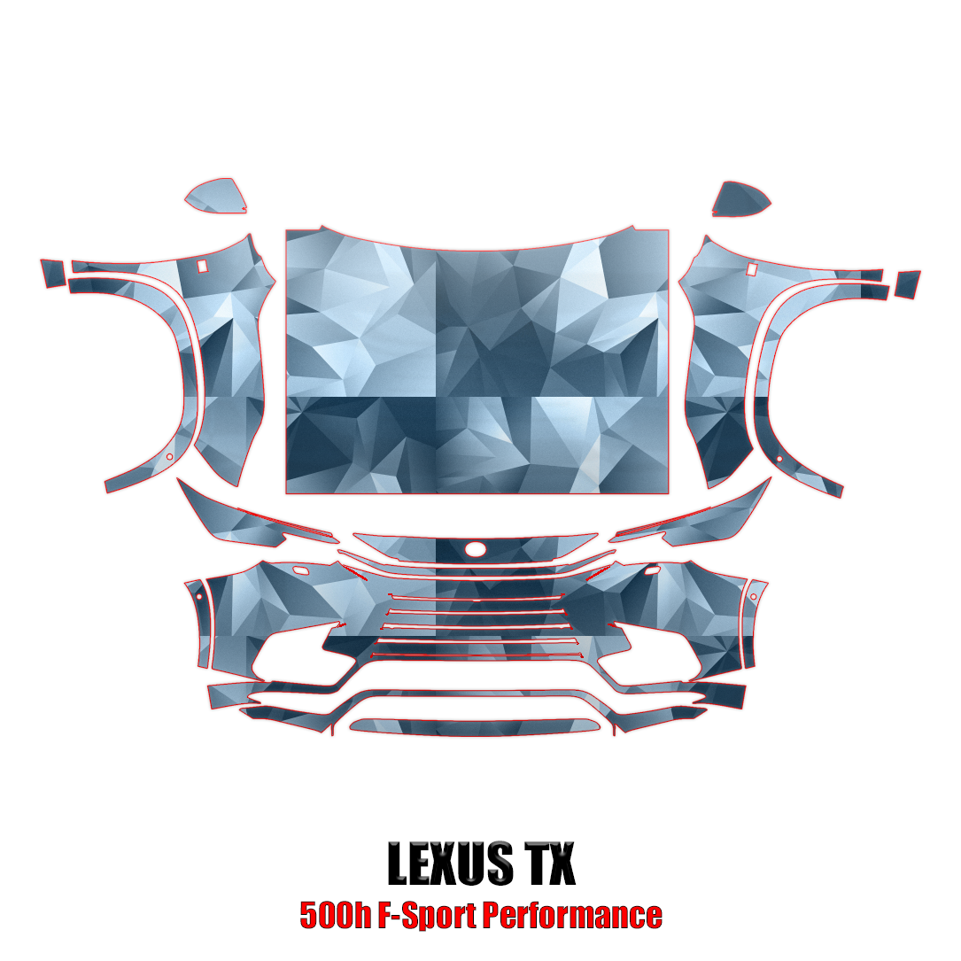 2024-2025 Lexus TX 500h F Sport Precut Paint Protection Kit – Full Front