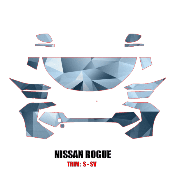 2024 Nissan Rogue S – SV Precut Paint Protection Kit – Partial Front