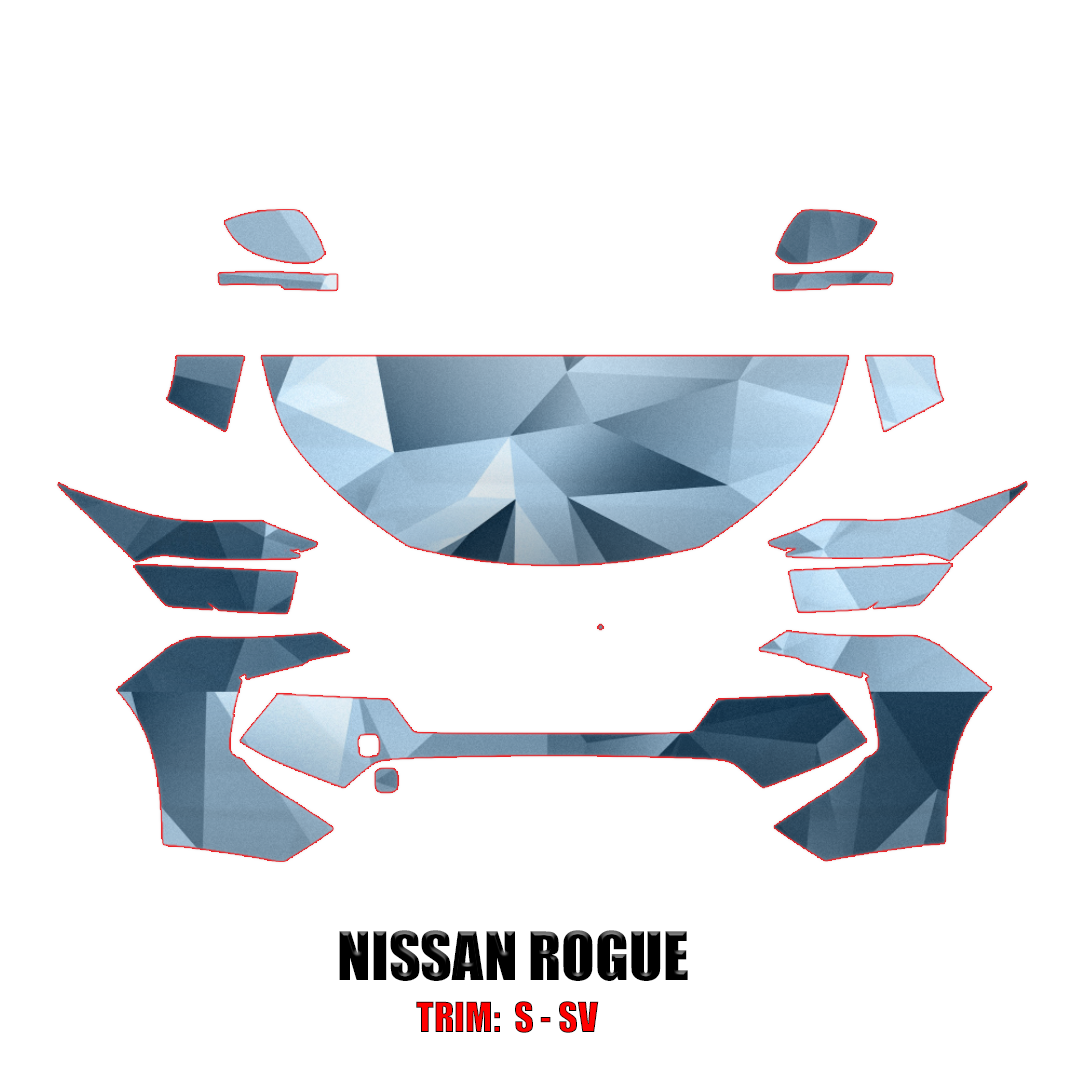 2024 Nissan Rogue S -SV Precut Paint Protection Kit – Partial Front