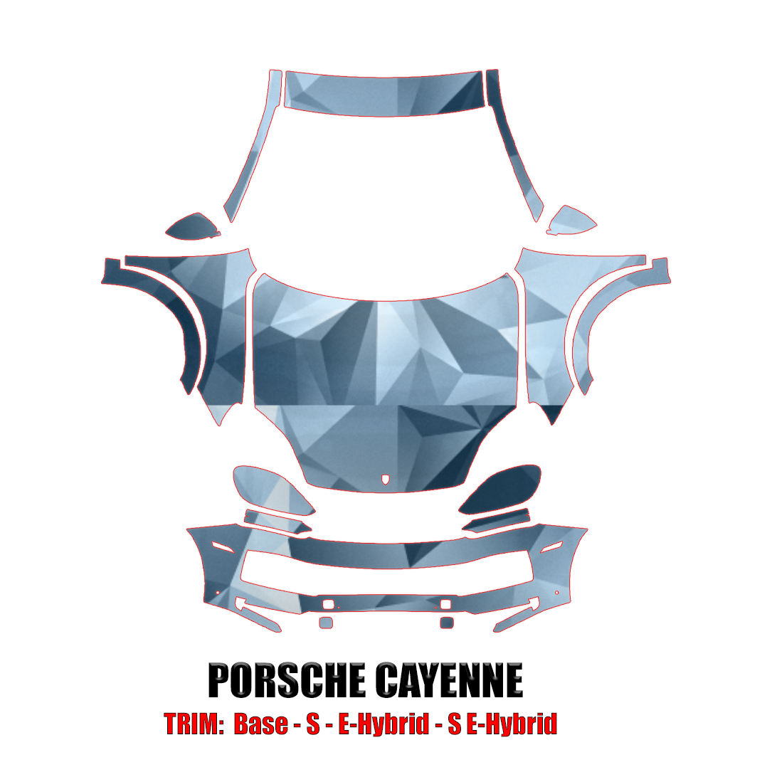 2024 Porsche Cayenne Precut Paint Protection Kit – Full Front+