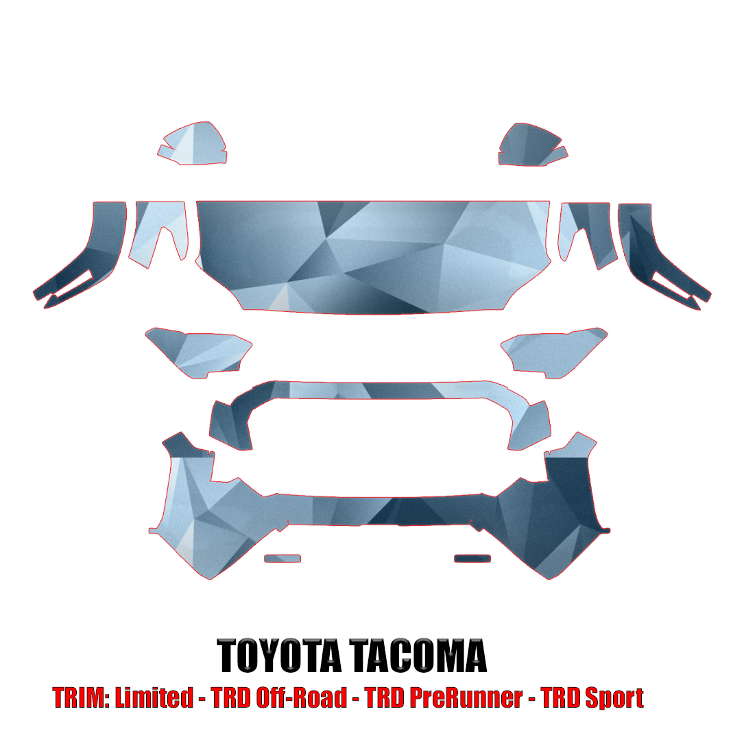 2024 Toyota Tacoma Precut Paint Protection Kit – Partial Front