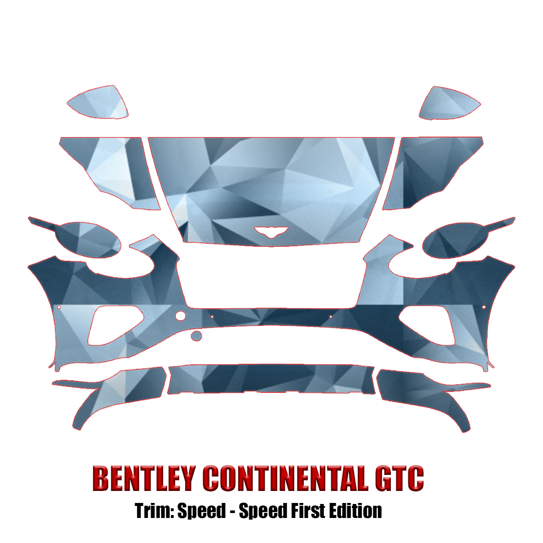 2025 Bentley Continental GTC Precut Paint Protection Kit – Partial Front