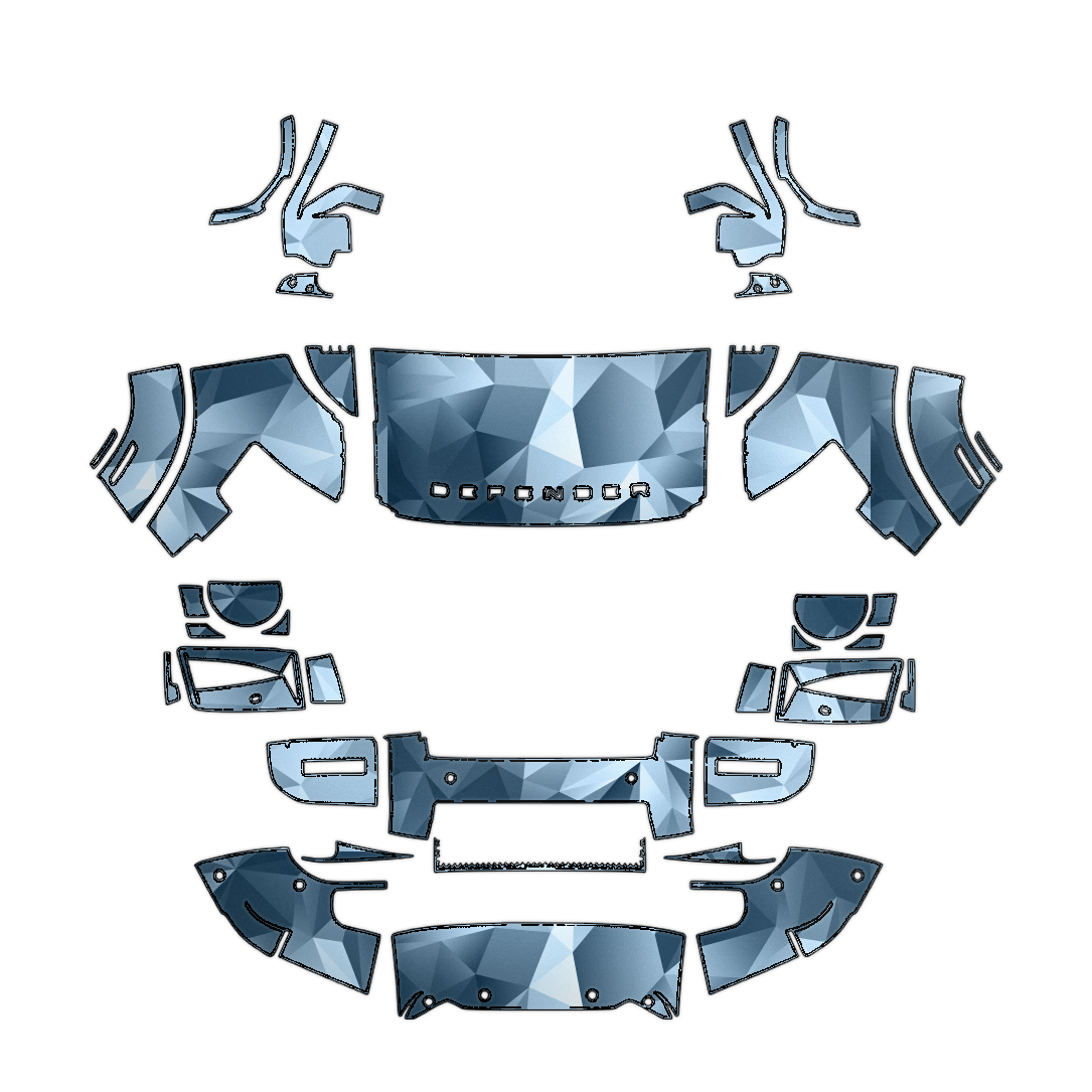 2026-2027 Land Rover Defender 130 Precut Paint Protection PPF Kit – Partial Front