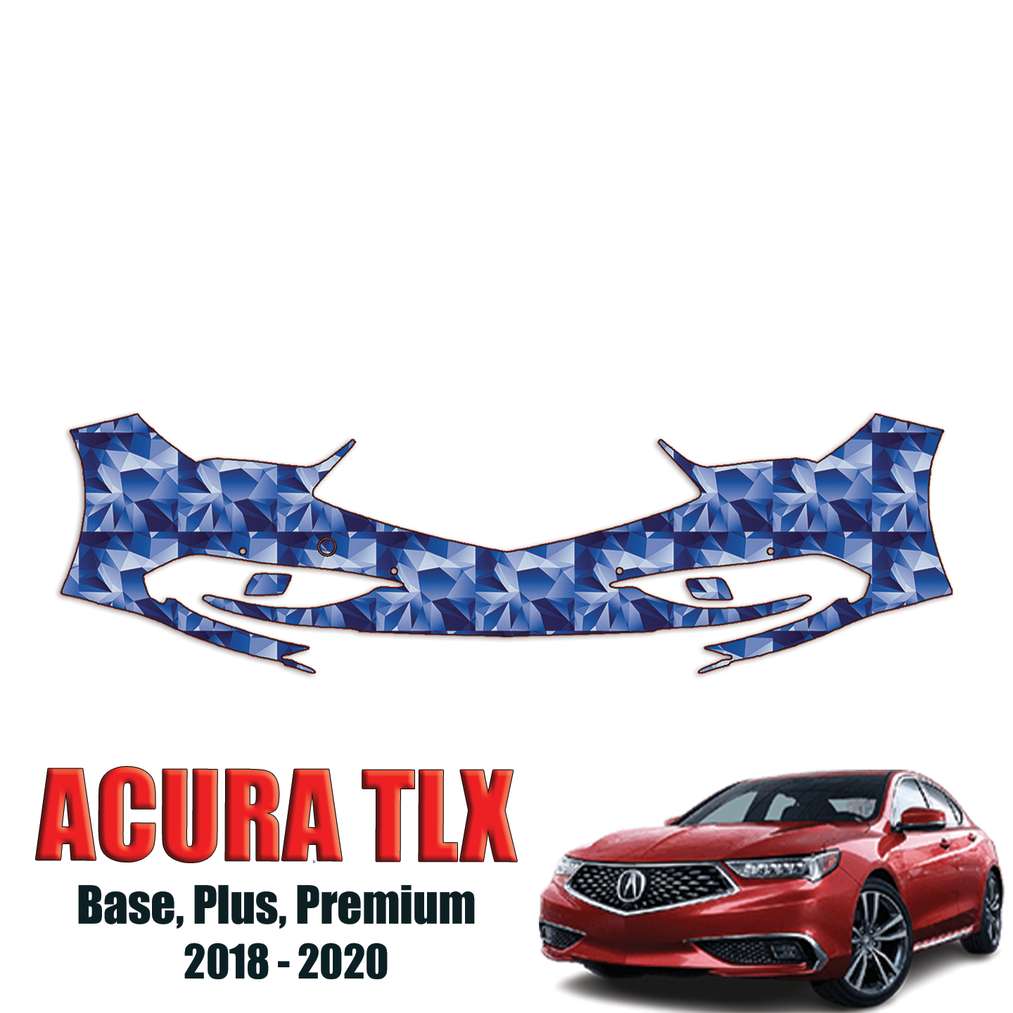 2018-2020 Acura TLX Precut Paint Protection Kit – Front Bumper