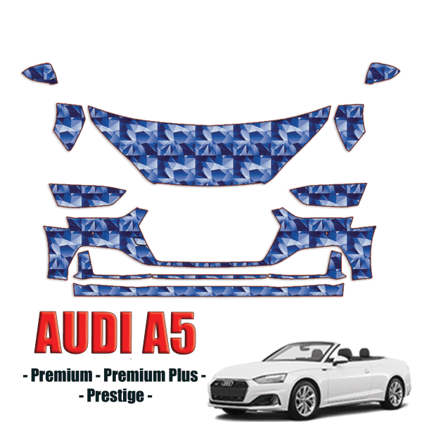 2020-2024 Audi A5 Cabriolet – Precut Paint Protection Kit (PPF) – Partial Front