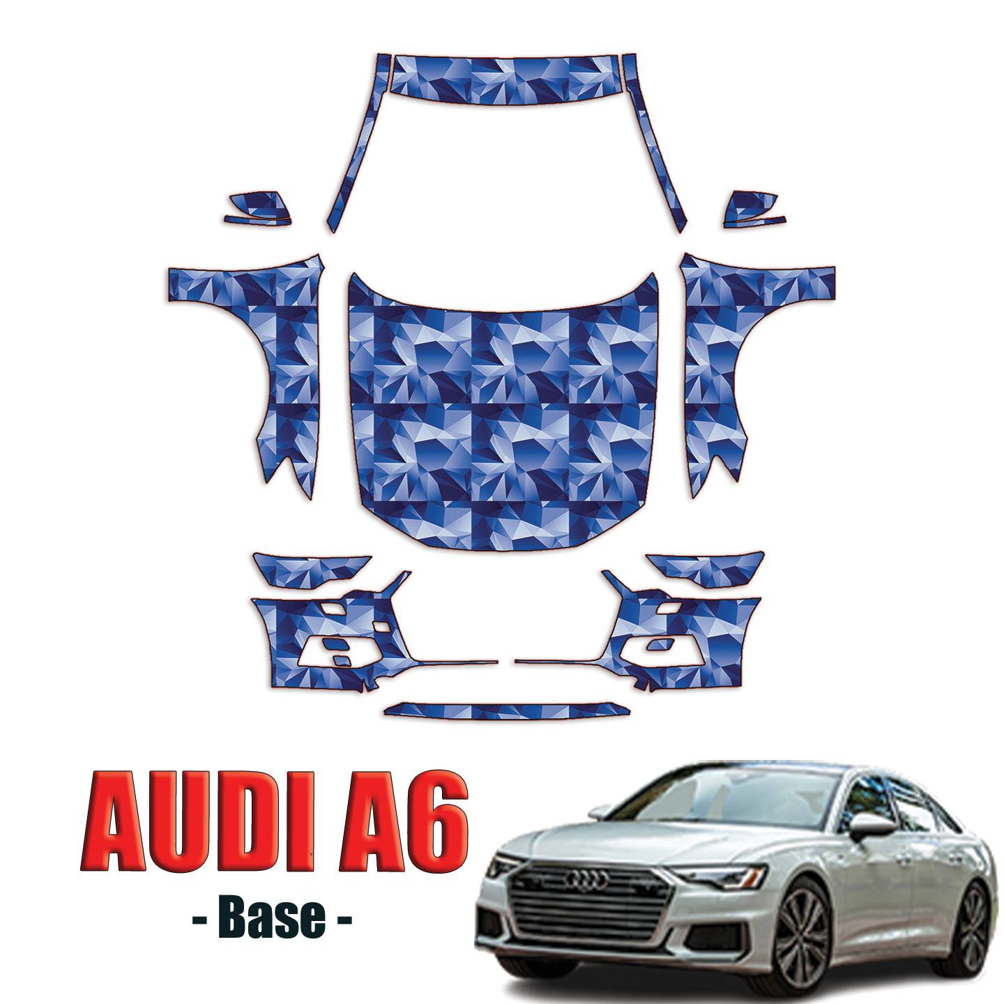 2019-2024 Audi A6 – Base Precut Paint Protection Kit – Full Front