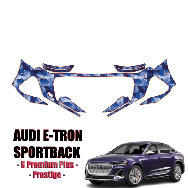 2021-2023 Audi E-Tron Sportback Precut Paint Protection Kit – Front Bumper