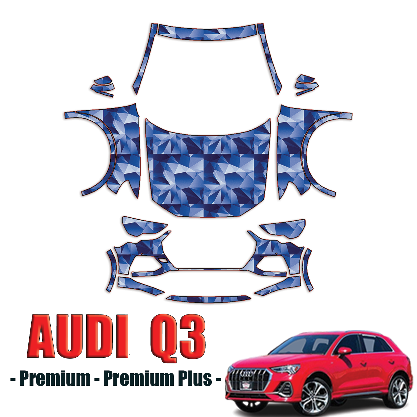 2019-2024 Audi Q3 Precut Paint Protection Kit – Full Front+