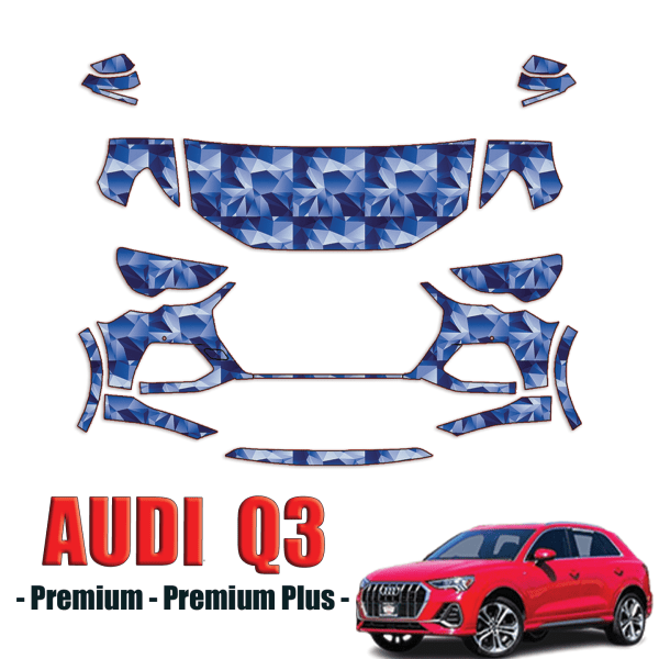 2019 – 2024 Audi Q3 Premium, Premium Plus – Precut Paint Protection Kit (PPF) Partial Front