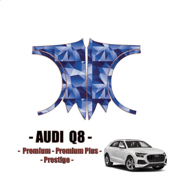 2019-2023 Audi Q8 Premium, Premium Plus, Prestige Precut Paint Protection Kit – Front Full Fenders