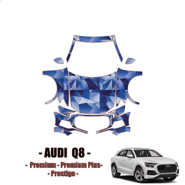 2019-2023 Audi Q8 Premium, Premium Plus, Prestige Pre-Cut Paint Protection Kit-Full Front