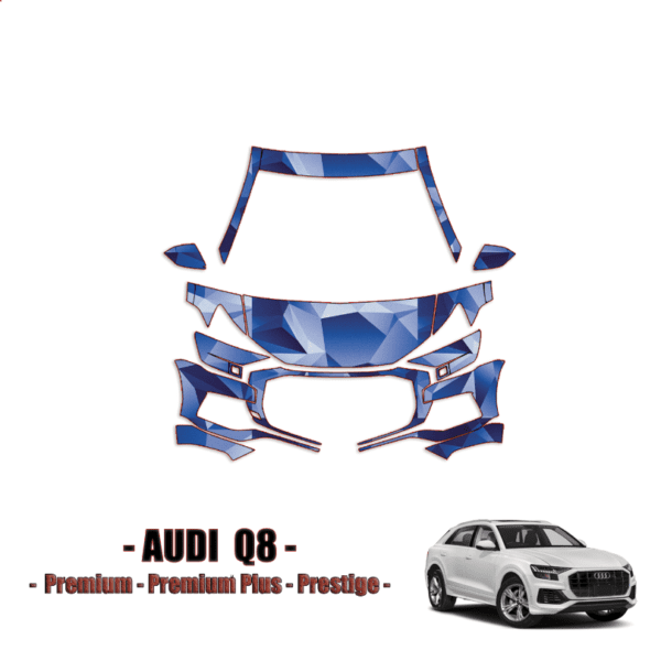 2019-2024 Audi Q8 Premium, Premium Plus, Prestige Pre Cut Paint Protection Kit – Partial Front +