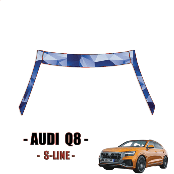 2019 – 2024 Audi Q8 S-Line Paint Protection Kit (PPF) A Pillars+Rooftop