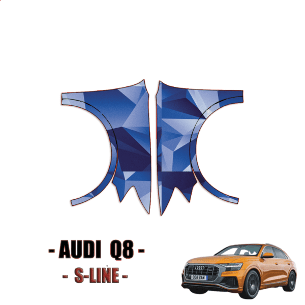 2019 – 2024 Audi Q8 S-Line Precut Paint Protection Kit – Full Front Fenders