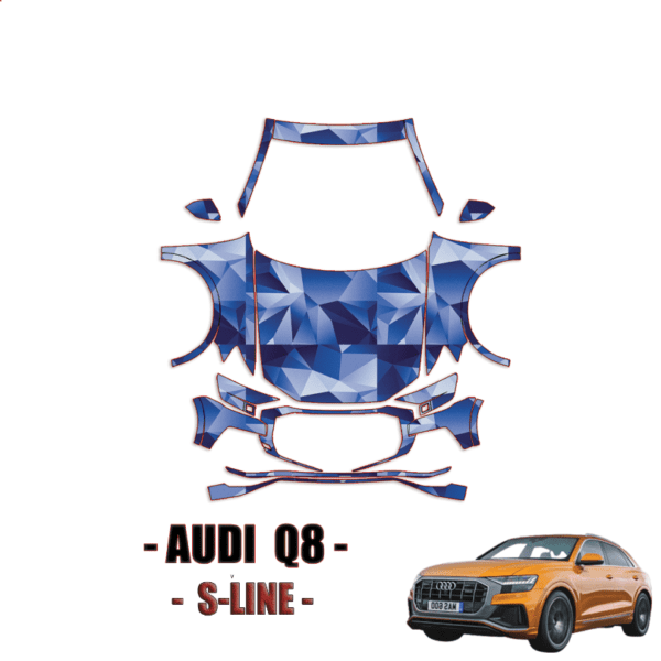 2019-2023 Audi Q8 S-Line Pre-Cut Paint Protection Kit – Full Front + A Pillars + Rooftop