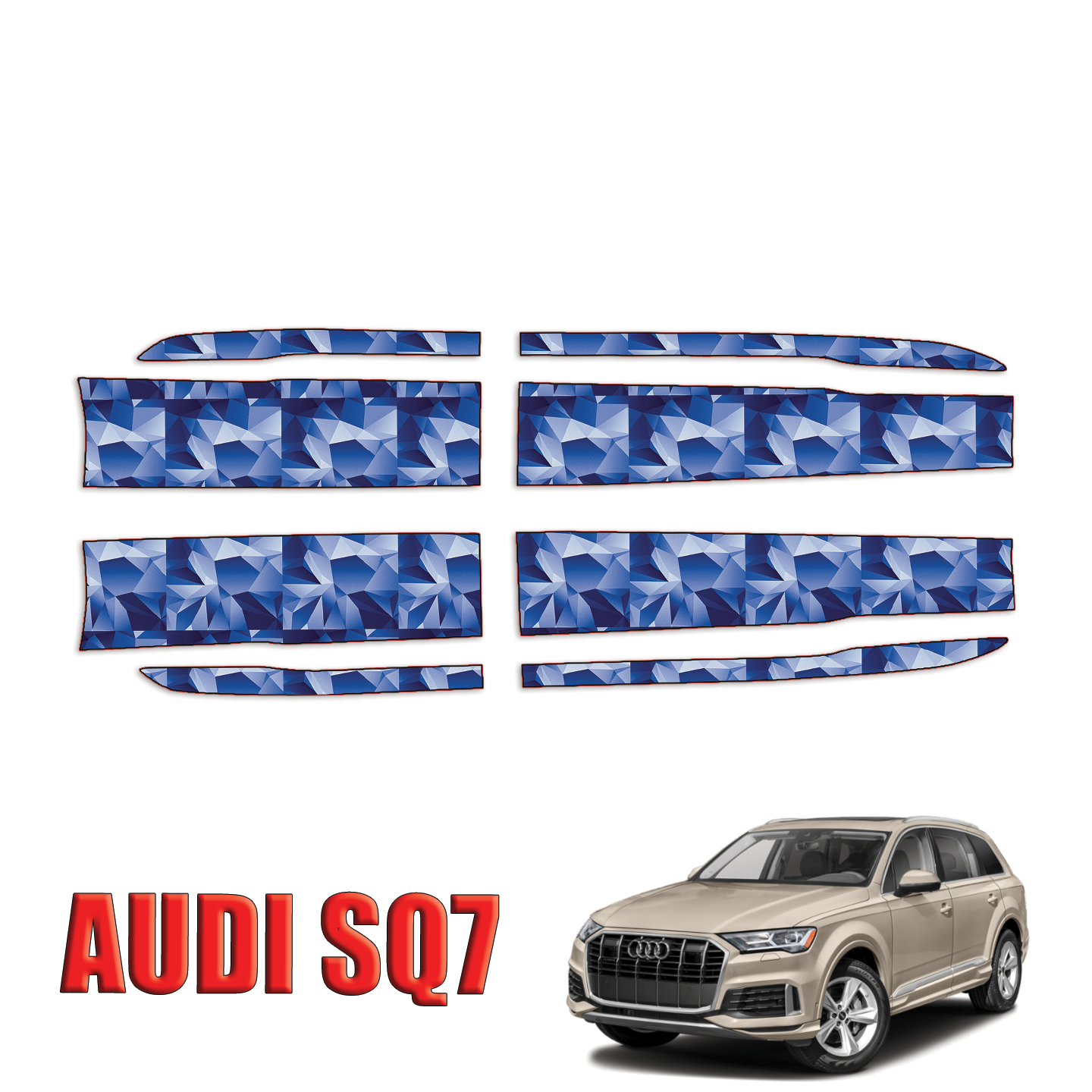 2020-2024 AUDI-SQ7 Precut Paint Protection Film - Rocker Panels