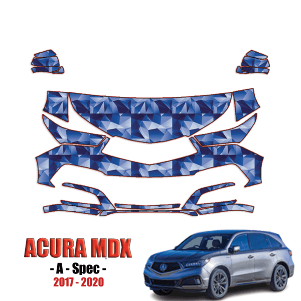 2017 – 2020 Acura MDX A-Spec – Precut Paint Protection Kit (PPF) – Partial Front