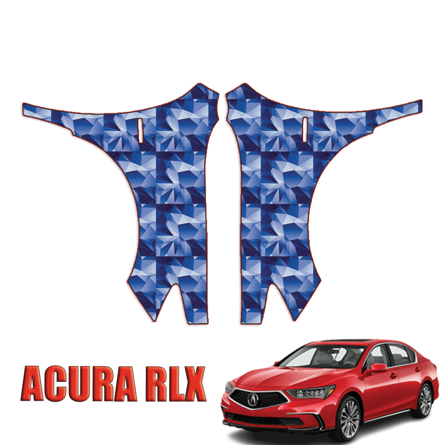 2018-2024 Acura RLX Precut Paint Protection Kit – Front Fenders