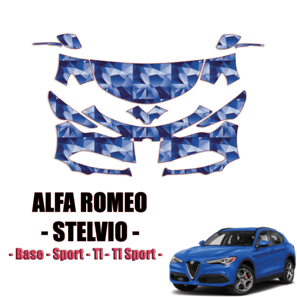 2018-2024 Alfa Romeo Stelvio Precut Paint Protection Kit – Partial Front