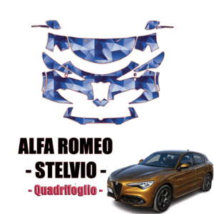 2018-2023 Alfa Romeo Stelvio -Quadrifoglio PPF Kit Pre Cut Paint Protection Kit – Partial Front