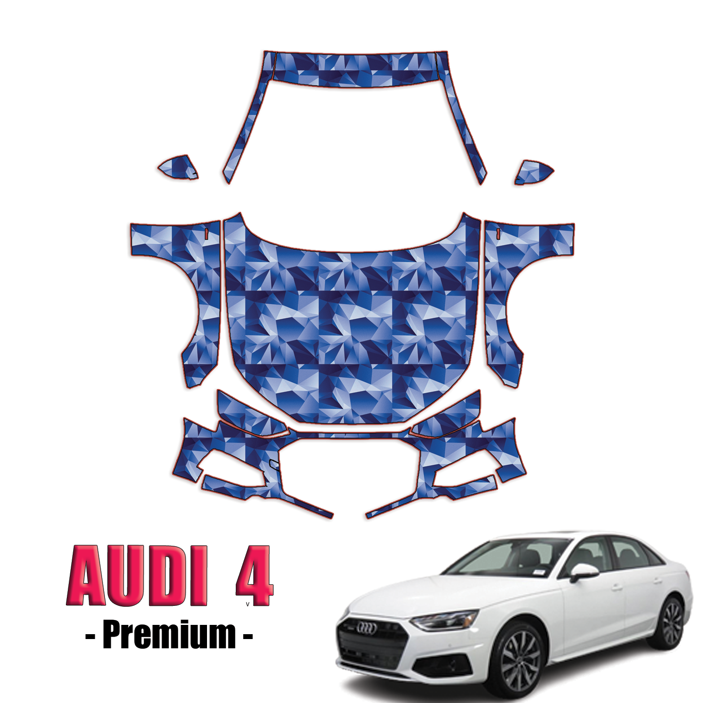 2020-2024 Audi A4 Base Precut Paint Protection Kit – Full Front+