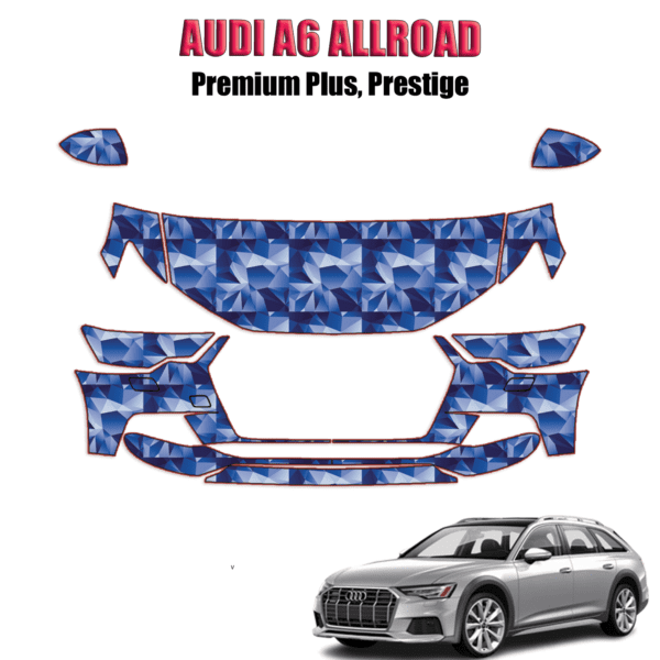 2020 – 2024 Audi A6 Allroad – Premium Plus, Prestige  – Precut Paint Protection Kit – Partial Front