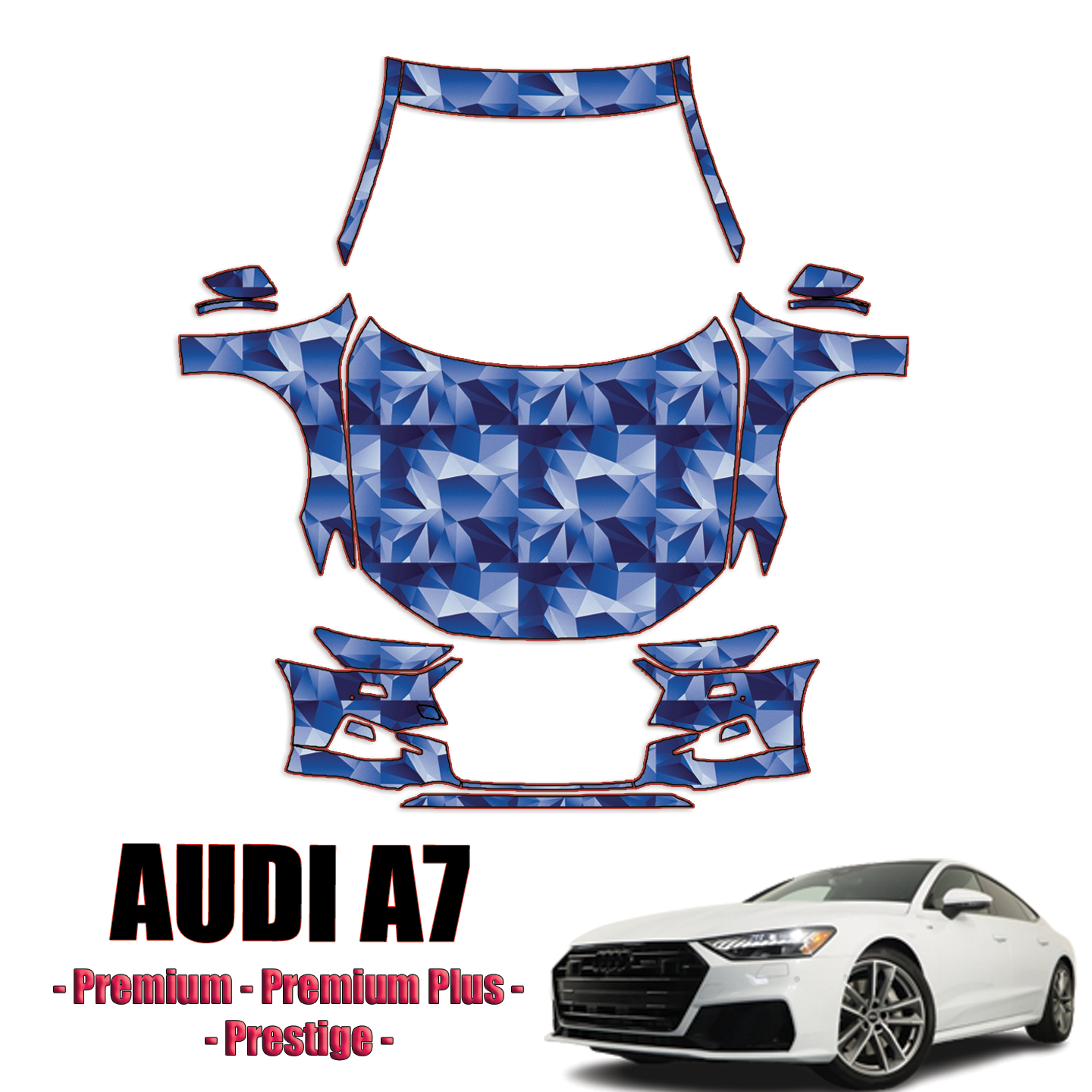 2019 Audi A7 Precut Paint Protection Kit – Full Front+